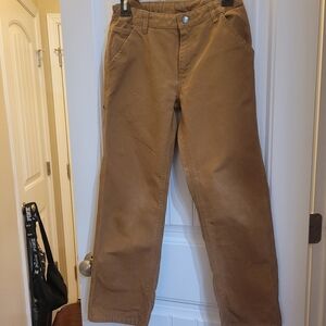 Youth Carhartt brown carpenter jeans. Size 12